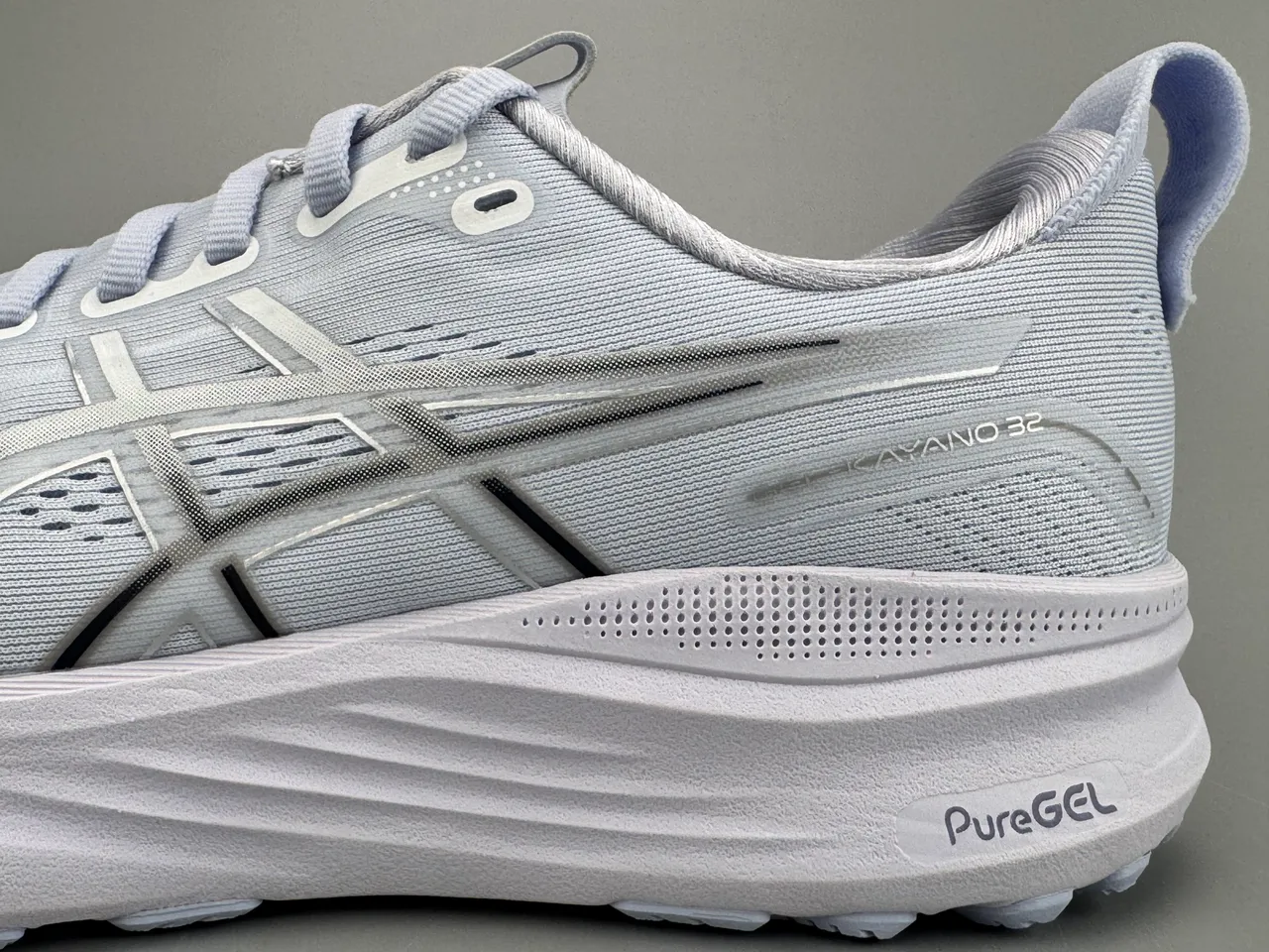 ASICS Gel-Kayano 32 Light Gray Running Shoes 8