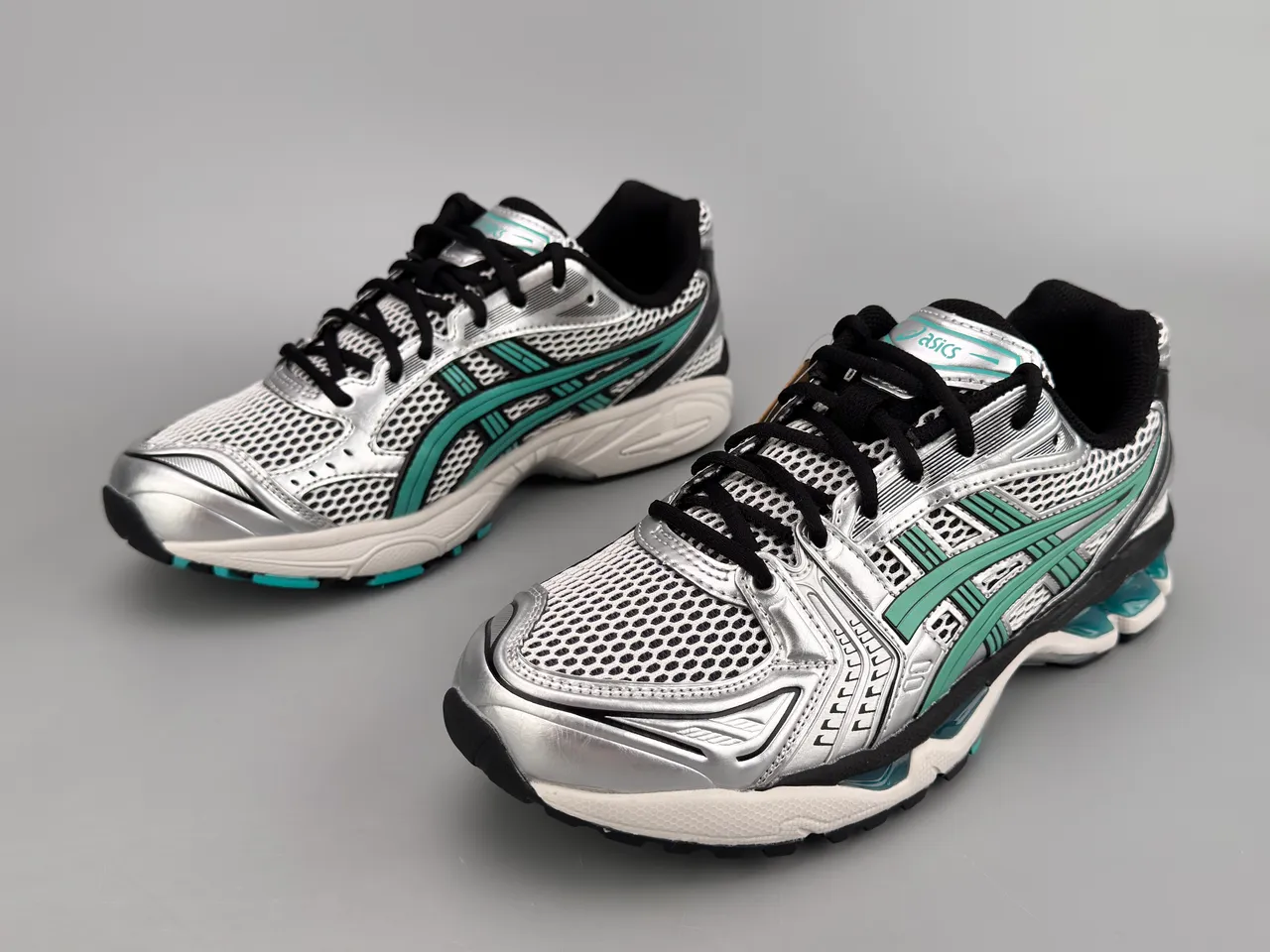 ASICS Gel-Kayano Silver Teal Black 跑鞋 5