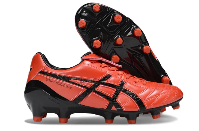 ASICS Lethal Testimonial 白色半透明橙色 硬地足球鞋 2