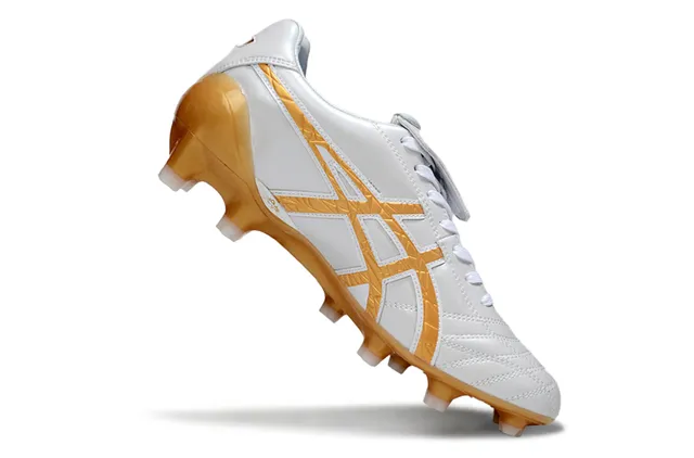 ASICS Lethal Testimonial 白色半透明橙色 硬地足球鞋 4