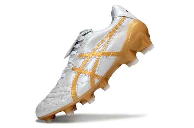 ASICS Lethal Testimonial 白色半透明橙色 硬地足球鞋 5