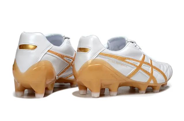 ASICS Lethal Testimonial 白色半透明橙色 硬地足球鞋 7