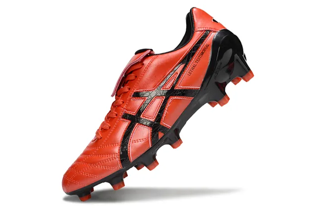 ASICS Lethal Testimonial 白色半透明橙色 硬地足球鞋 11