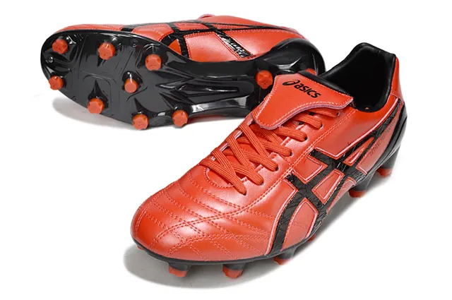 ASICS Lethal Testimonial 白色半透明橙色 硬地足球鞋 12