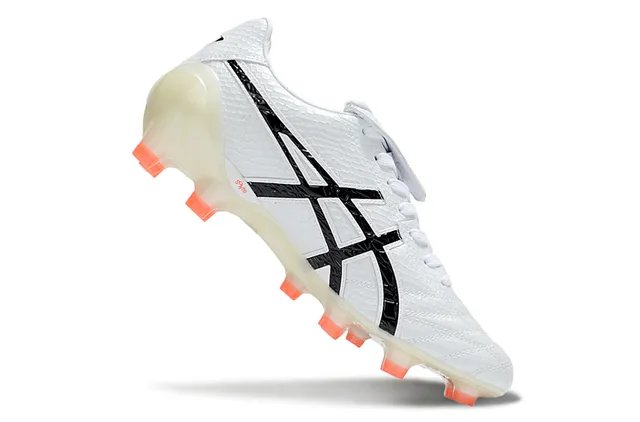 ASICS Lethal Testimonial 白色半透明橙色 硬地足球鞋 16