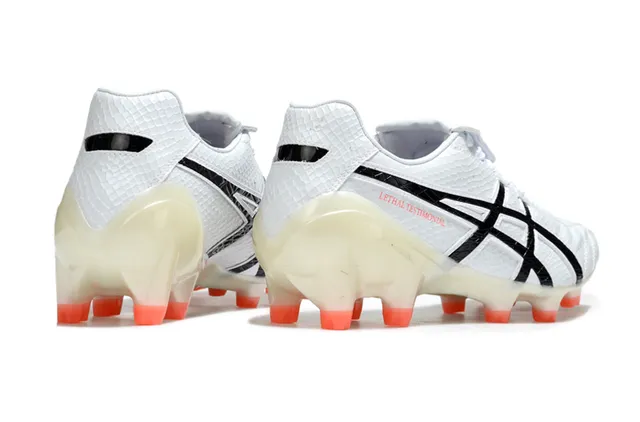 ASICS Lethal Testimonial 白色半透明橙色 硬地足球鞋 19