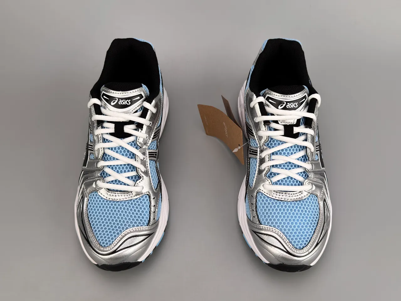 ASICS 银蓝金属合成覆盖轻蜂窝网跑鞋 9
