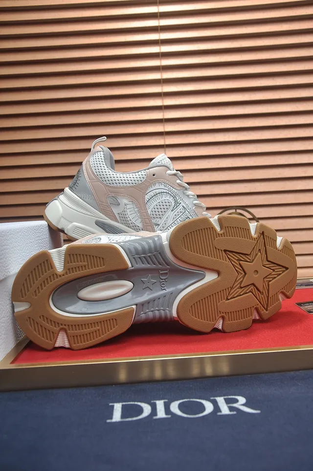 Balenciaga Beige Silver Suela Oversized Paneles de Malla y Sintéticos En Capas Sneakers Chunky 3