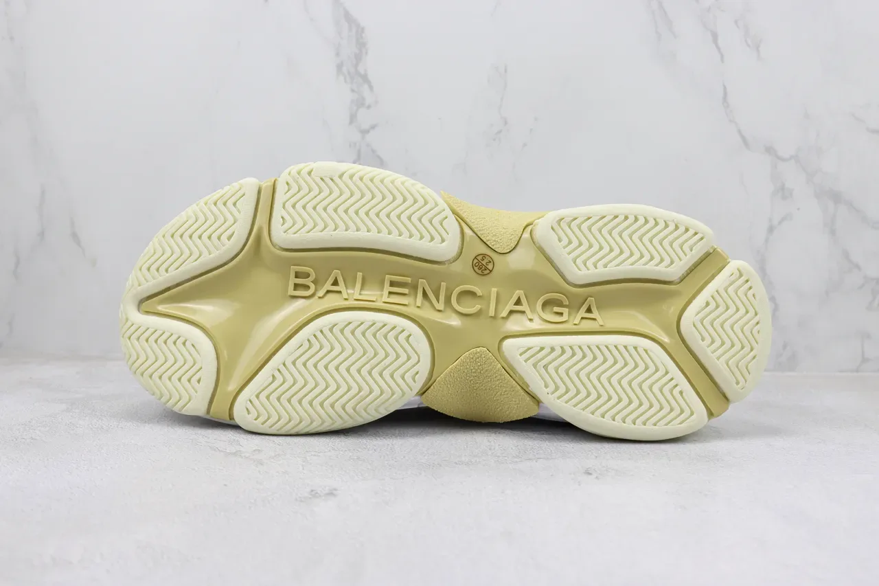 Balenciaga Defender Mule Branco e Verde Lima Chunky Sneakers 8