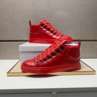 Balenciaga Le Cagole Red High-Top Lifestyle Sneakers