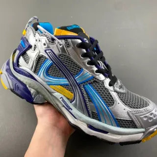 Balenciaga Runner Silver Blue Yellow Lifestyle Sneakers