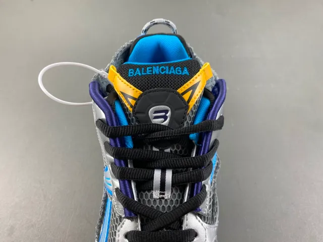 Balenciaga Runner Silver Blue Yellow Lifestyle Sneakers 6