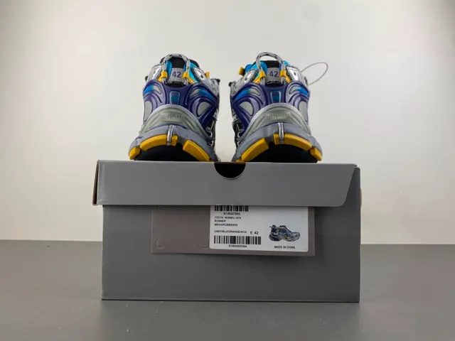 Balenciaga Runner Silver Blue Yellow Lifestyle Sneakers 17