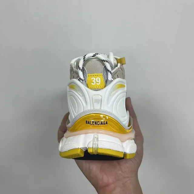 Balenciaga Runner White Beige Yellow Chunky Sneakers 3