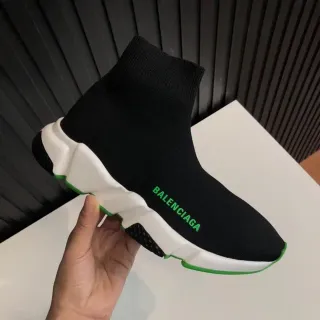 Balenciaga Speed Trainer काला सफेद हरा लाइफस्टाइल स्नीकर