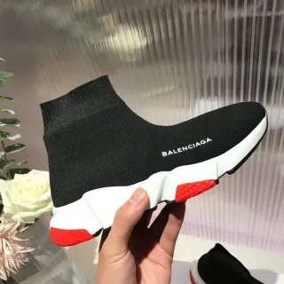 Balenciaga Speed Trainer काली सफेद लाल लाइफस्टाइल स्नीकर