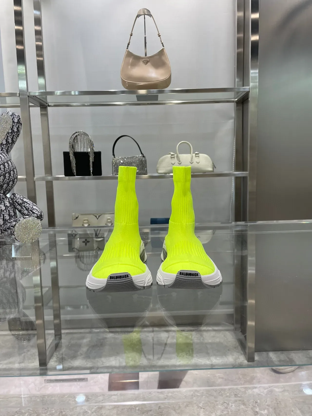 Balenciaga Speed Trainer Neon Yellow Chunky Sneakers 7