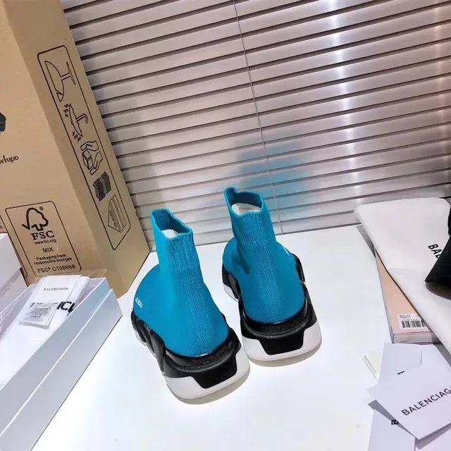 Balenciaga Speed Trainer Turquoise Sock-Fit chaussures lifestyle 3