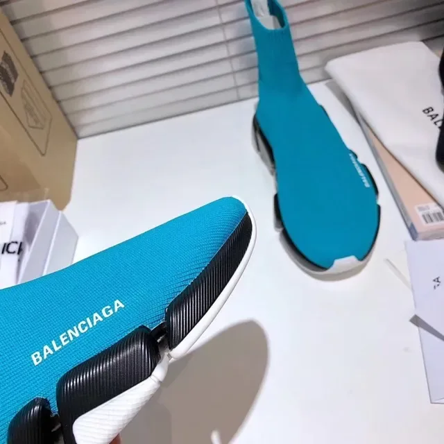 Balenciaga Speed Trainer Turquoise Sock-Fit chaussures lifestyle 9