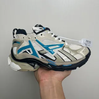 Balenciaga Track Trainer বেইজ নীল কালো চংকি স্নিকার্স