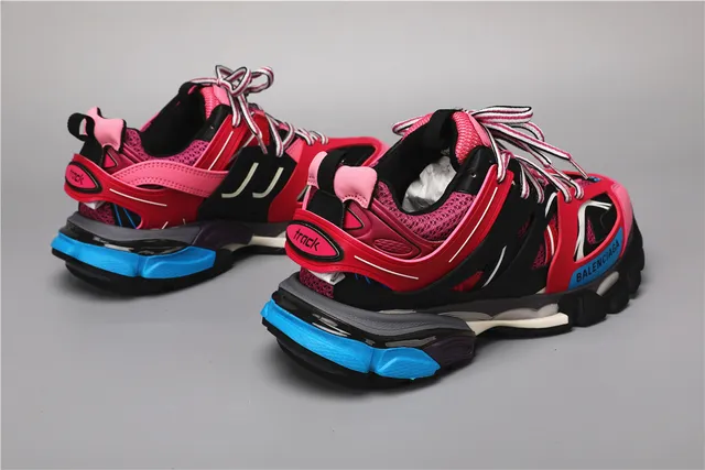 Balenciaga Track Trainer rosa negro azul chunky sneakers 3
