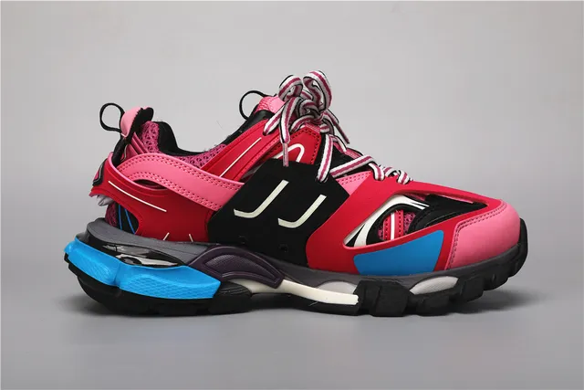Balenciaga Track Trainer rosa negro azul chunky sneakers 8
