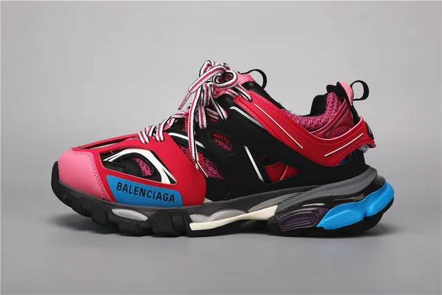 Balenciaga Track Trainer rosa negro azul chunky sneakers 9
