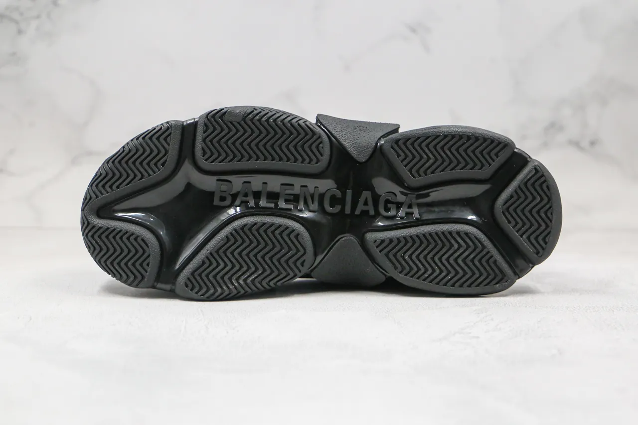 Balenciaga Triple S Black Logo-Print Chunky Sneakers 2