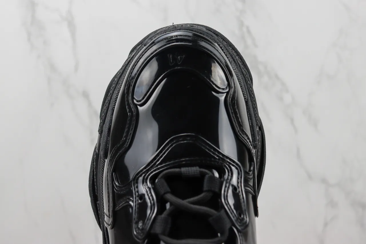 Balenciaga Triple S Baskets chunky noirs brillants 6