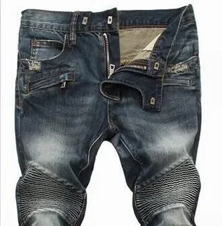 Balmain Distressed Moto-Panelled Raw-Hem Jeans 3