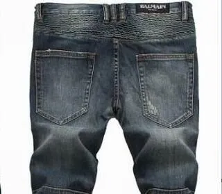 Balmain Distressed Moto-Panelled Raw-Hem Jeans 4
