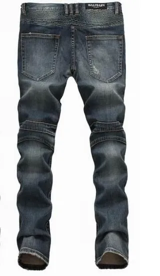 Balmain Distressed Moto-Panelled Raw-Hem Jeans 5