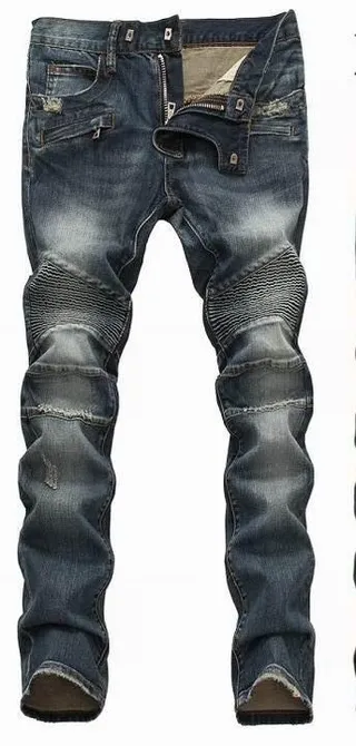 Balmain Distressed Moto-Panelled Raw-Hem Jeans 6