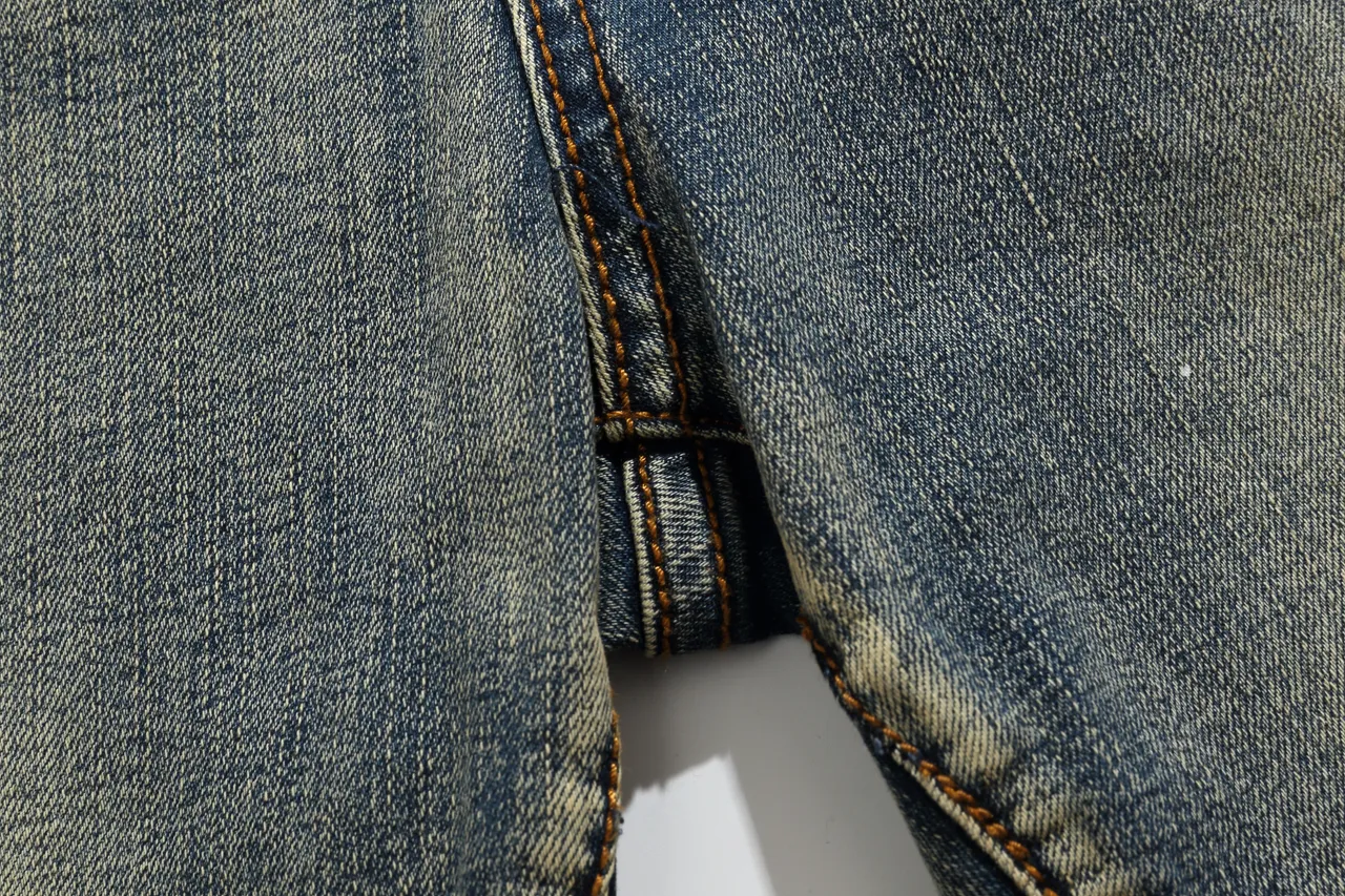 Balmain Moto Panel بناطيل قصيرة من الدنيم الأزرق المستعمل 12
