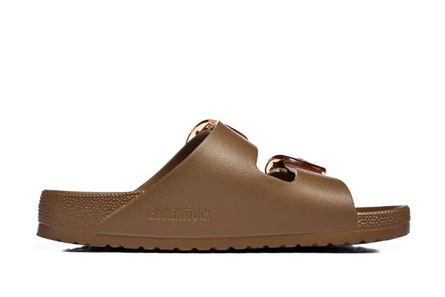 Birkenstock Arizona বাদামি ডাবল-স্ট্র্যাপ ক্যাজুয়াল স্যান্ডেল 4