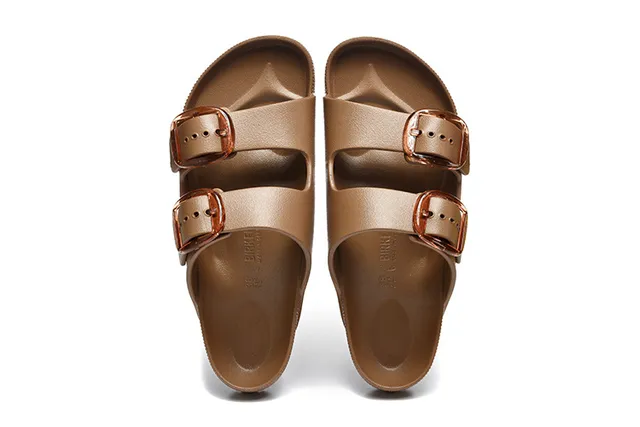 Birkenstock Arizona বাদামি ডাবল-স্ট্র্যাপ ক্যাজুয়াল স্যান্ডেল 5