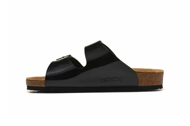 Birkenstock Arizona 黑色亮面休闲凉鞋 4
