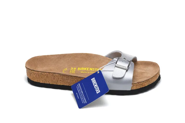 Birkenstock Arizona Metallic Silver Casual Sandals 2