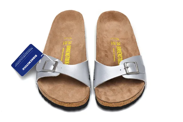 Birkenstock Arizona Metallic Silver Casual Sandals 3
