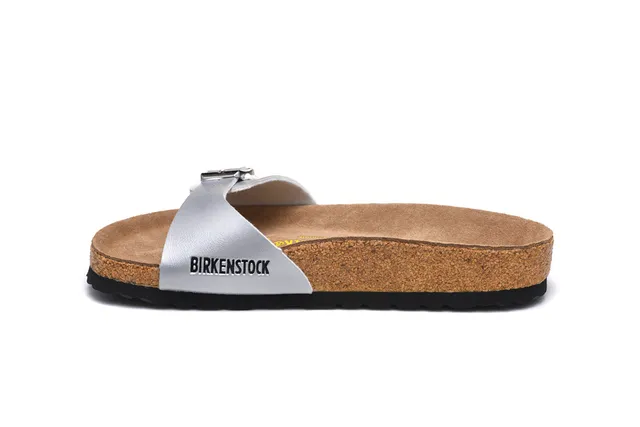 Birkenstock Arizona Metallic Silver Casual Sandals 4