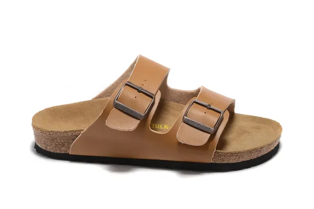 Birkenstock Arizona Tan Leather Buckle-Adjustable Casual Sandals 4