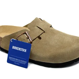 Birkenstock Arizona भूरा सूड मोजा