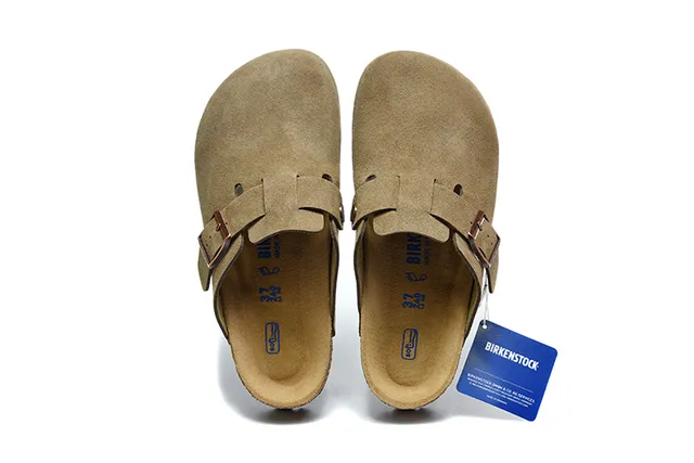 Birkenstock Arizona भूरा सूड मोजा 2