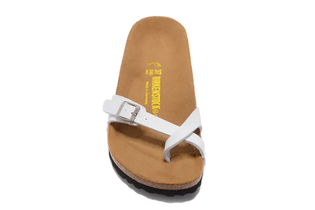 Birkenstock Arizona صندل كاجوال أبيض 5