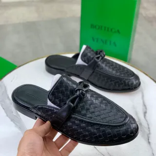 Bottega Veneta Andiamo Black Intrecciato Woven Loafer