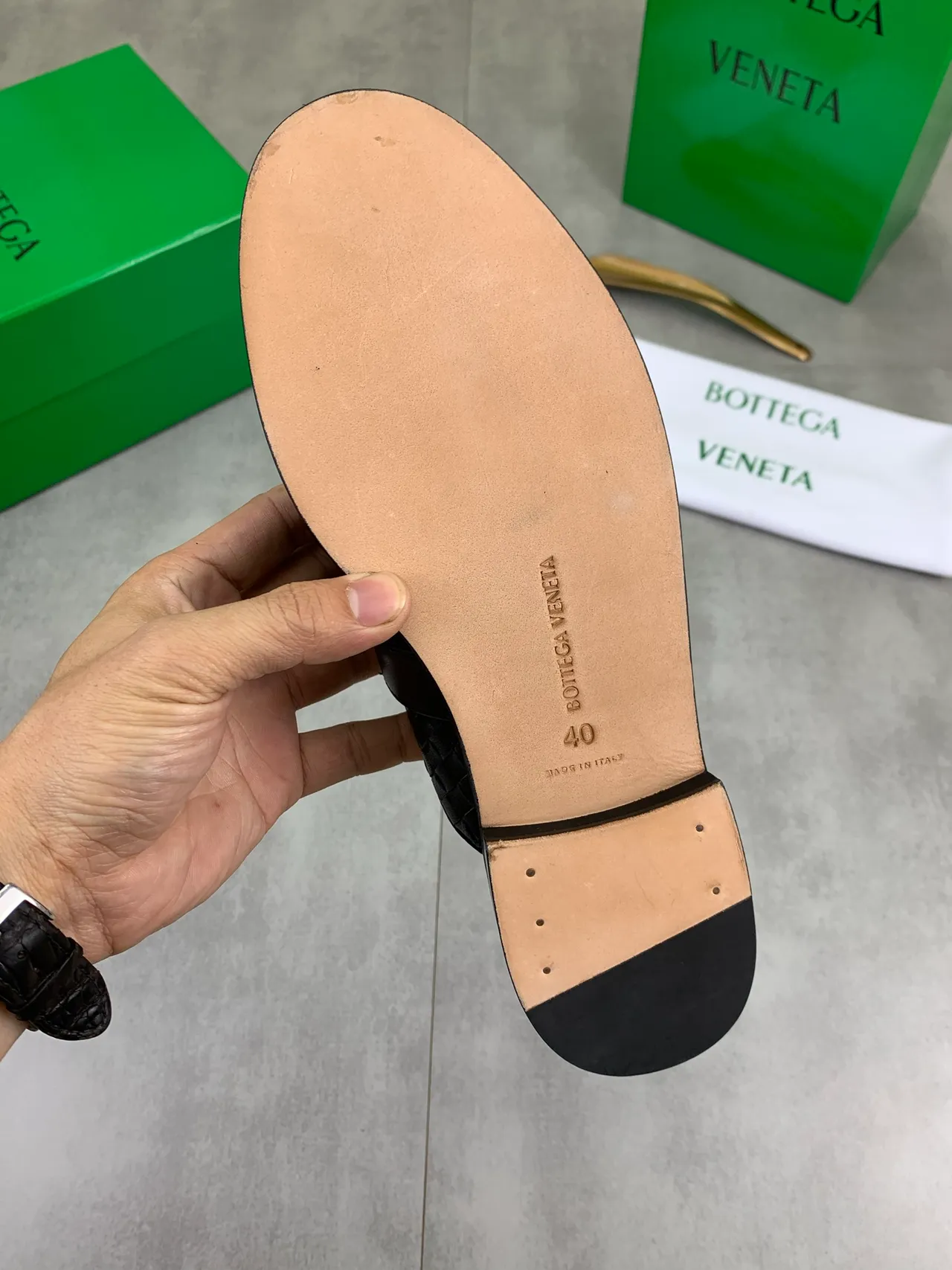 Bottega Veneta Andiamo Black Intrecciato Woven Loafer 3