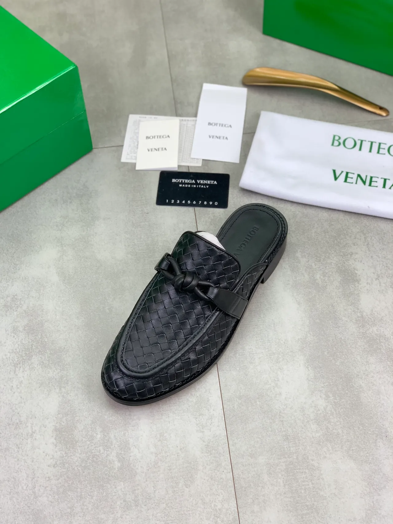 Bottega Veneta Andiamo Black Intrecciato Woven Loafer 4