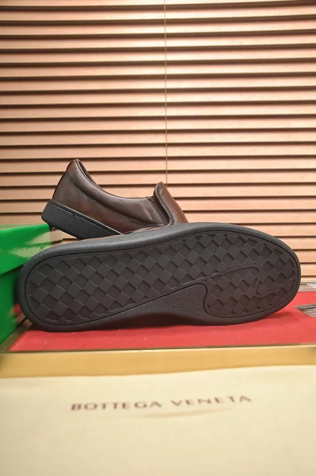 Bottega Veneta Andiamo Mocasines de Cuero Marrón Slip-On 3