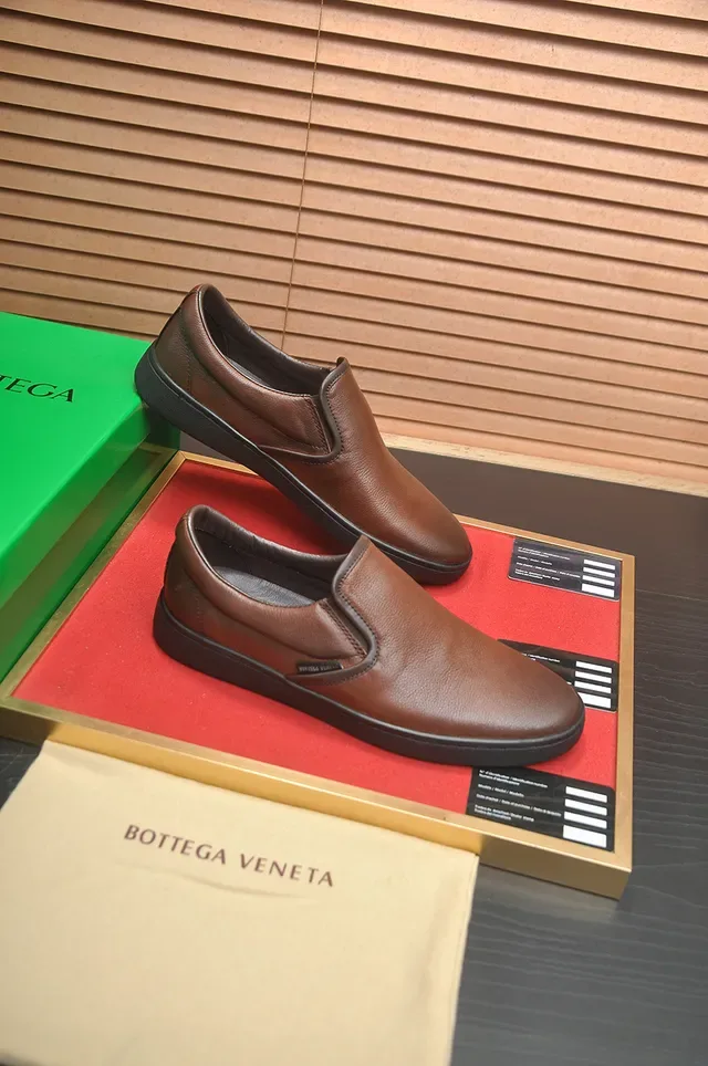 Bottega Veneta Andiamo Mocasines de Cuero Marrón Slip-On 4