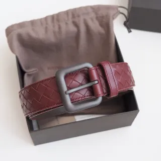 Bottega Veneta Cassette Intrecciato Leather Belt